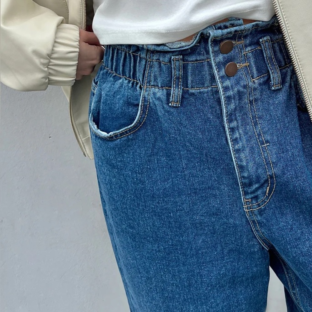 Paperbag waist Denim Jeans